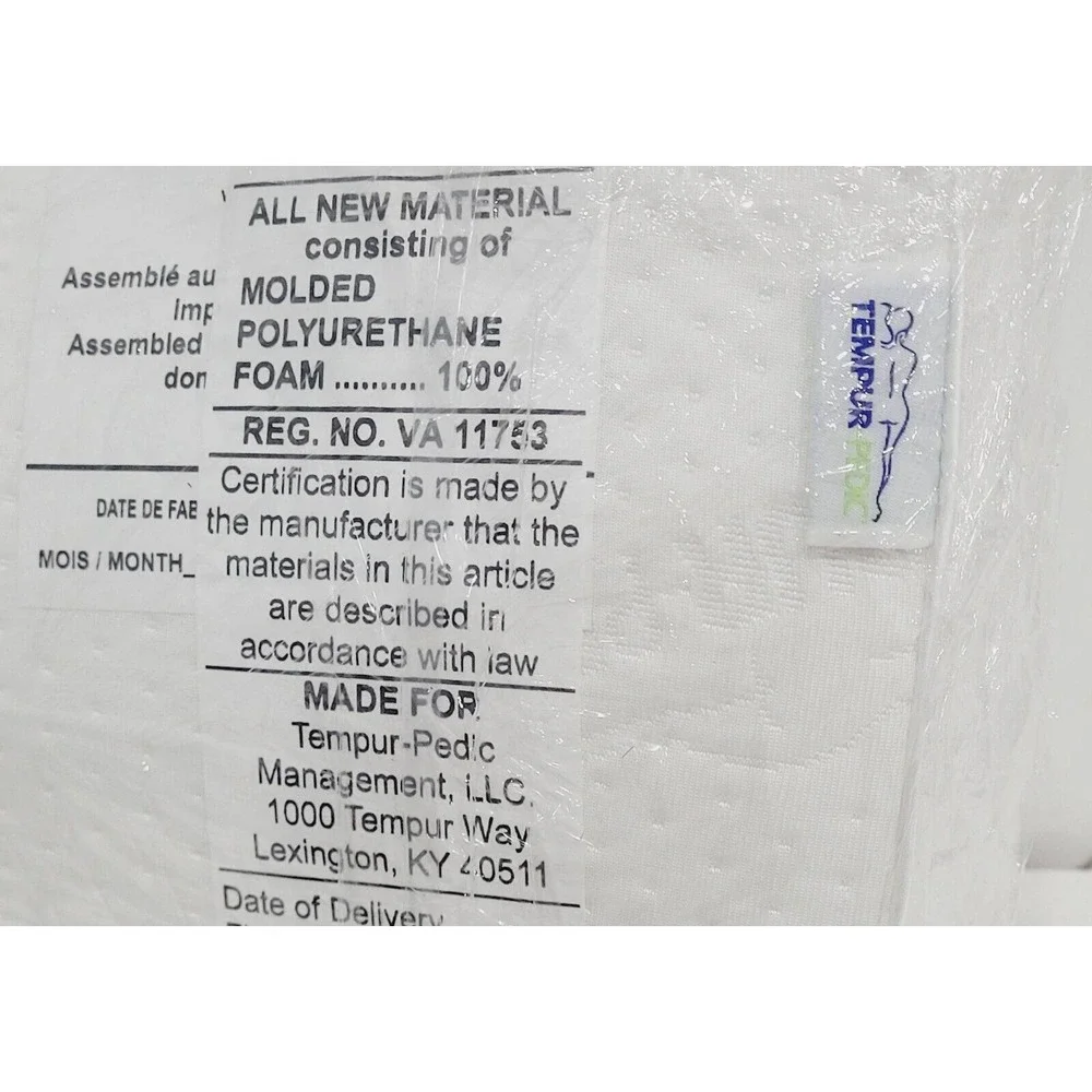Medium Profile Neck Support Tempur Pedic Ergo Pillow White‎ 20x12.8x4